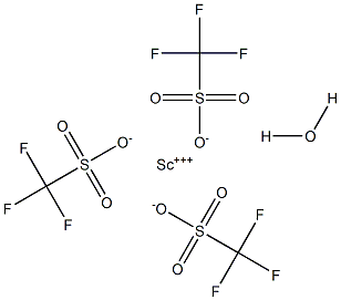 三氟甲烷磺酸钪水合物 结构式