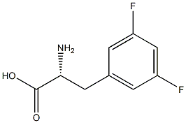 (2R)-2-AMINO-3-(3,5-DIFLUOROPHENYL)PROPANOIC ACID 结构式