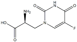 (2S)-2-amino-3-(5-fluoro-2,4-dioxo-pyrimidin-1-yl)propanoic acid Structure