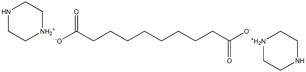sebacic acid piperazinium salt Struktur