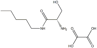 L-SERINE-N-PENTYLAMIDE OXALATE Structure