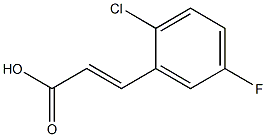 2-CHLORO-5-FLUOROCINNAMIC ACID Structure