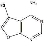 5-chlorofuro[2,3-d]pyrimidin-4-amine Struktur