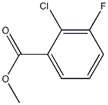 2-CHLORO-3-FLUOROBENZOIC ACID METHYL ESTER Structure