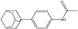 1-[4-(アセチルアミノ)フェニル]アダマンタン 化学構造式