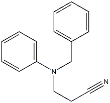 3-(N-ベンジル-N-フェニルアミノ)プロパンニトリル 化学構造式