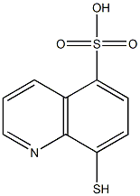 8-MERCAPTOQUINOLINE-5-SULFONIC ACID Struktur