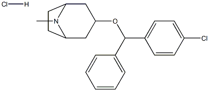 3A-((4-CHLOROPHENYL)PHENYLMETHOXY)TROPANE HYDROCHLORIDE