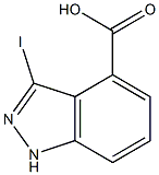 3-IODOINDAZOLE-4-CARBOXYLIC ACID,,结构式