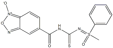  5-[({[(1-methyl-1-oxo-1-phenyl-lambda~6~-sulfanylidene)amino]carbothioyl}amino)carbonyl]-2,1,3-benzoxadiazol-1-ium-1-olate