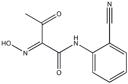 N-(2-CYANO-PHENYL)-2-HYDROXYIMINO-3-OXO-BUTYRAMIDE Structure