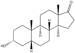 5b-Androstan-3a-ol-17-one Struktur