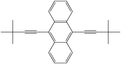 9,10-BIS(3,3-DIMETHYLBUT-1-YNYL)ANTHRACENE Struktur