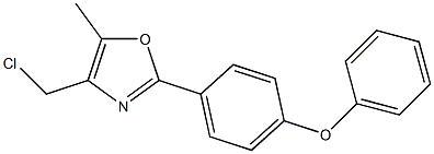 4-(CHLOROMETHYL)-2-(4-PHENOXYPHENYL)-5-METHYLOXAZOLE Structure