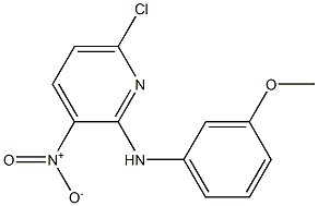 (6-CHLORO-3-NITRO-PYRIDIN-2-YL)-(3-METHOXY-PHENYL)-AMINE Struktur