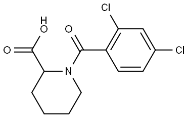 1-(2,4-DICHLOROBENZOYL)PIPERIDINE-2-CARBOXYLIC ACID Structure