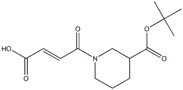 1-(3-CARBOXY-ACRYLOYL)-PIPERIDINE-3-CARBOXYLIC ACID TERT-BUTYL ESTER Struktur
