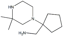 1-[1-(3,3-DIMETHYLPIPERAZIN-1-YL)CYCLOPENTYL]METHANAMINE,,结构式