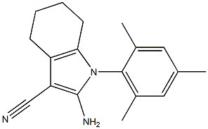 2-AMINO-1-MESITYL-4,5,6,7-TETRAHYDRO-1H-INDOLE-3-CARBONITRILE