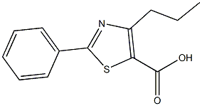 2-PHENYL-4-PROPYL-1,3-THIAZOLE-5-CARBOXYLIC ACID Structure