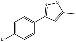 3-(4-BROMOPHENYL)-5-METHYLISOXAZOLE 结构式