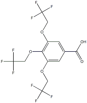 3,4,5-TRIS(2,2,2-TRIFLUOROETHOXY)BENZOIC ACID Struktur