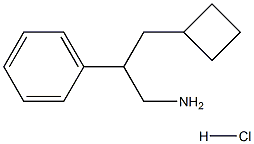3-CYCLOBUTYL-2-PHENYLPROPAN-1-AMINE HYDROCHLORIDE 结构式