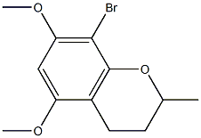 8-BROMO-5,7-DIMETHOXY-2-METHYLCHROMANE Structure