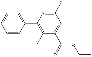 ETHYL 2-CHLORO-5-METHYL-6-PHENYLPYRIMIDINE-4-CARBOXYLATE Structure