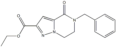 ETHYL 5-BENZYL-4-OXO-4,5,6,7-TETRAHYDROPYRAZOLO[1,5-A]PYRAZINE-2-CARBOXYLATE Structure