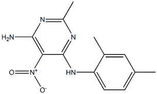 N-(2,4-DIMETHYLPHENYL)-2-METHYL-5-NITROPYRIMIDINE-4,6-DIAMINE