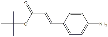 TERT-BUTYL (2E)-3-(4-AMINOPHENYL)ACRYLATE Structure
