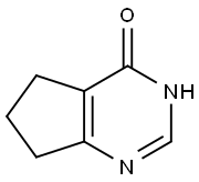 4H-Cyclopentapyrimidin-4-one, 3,5,6,7-tetrahydro Struktur