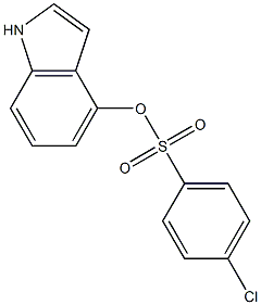 1H-indol-4-yl 4-chlorobenzene-1-sulfonate Structure