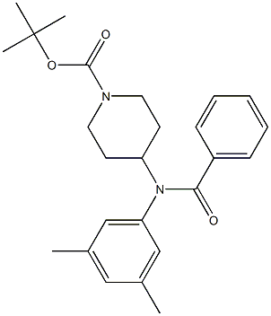 tert-butyl 4-(benzoyl-3,5-dimethylanilino)tetrahydro-1(2H)-pyridinecarboxylate Structure