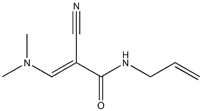 N1-allyl-2-cyano-3-(dimethylamino)acrylamide 化学構造式