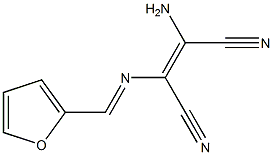 (Z)-2-amino-3-{[(E)-2-furylmethylidene]amino}-2-butenedinitrile Structure