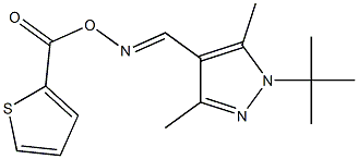 1-(tert-butyl)-3,5-dimethyl-4-({[(2-thienylcarbonyl)oxy]imino}methyl)-1H-pyrazole