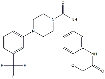  N-(3-oxo-3,4-dihydro-2H-1,4-benzoxazin-6-yl)-4-[3-(trifluoromethyl)phenyl]tetrahydro-1(2H)-pyrazinecarboxamide