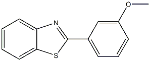 2-(3-メトキシフェニル)ベンゾチアゾール 化学構造式