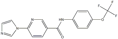 6-(1H-imidazol-1-yl)-N-[4-(trifluoromethoxy)phenyl]nicotinamide|