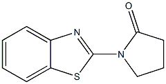 1-(ベンゾチアゾール-2-イル)-2-ピロリドン 化学構造式