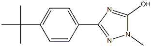 3-[4-(tert-butyl)phenyl]-1-methyl-1H-1,2,4-triazol-5-ol Struktur
