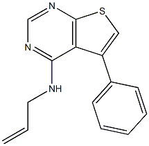 N4-allyl-5-phenylthieno[2,3-d]pyrimidin-4-amine 结构式