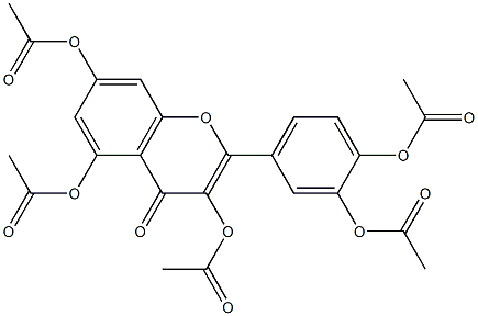 2-(acetyloxy)-4-[3,5,7-tri(acetyloxy)-4-oxo-4H-chromen-2-yl]phenyl acetate Structure