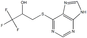 1,1,1-trifluoro-3-(9H-purin-6-ylsulfanyl)-2-propanol Structure