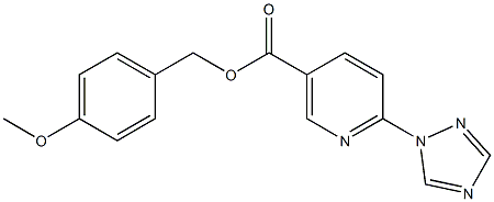 4-methoxybenzyl 6-(1H-1,2,4-triazol-1-yl)nicotinate