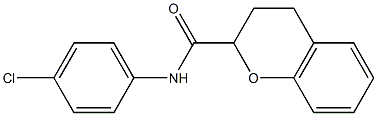 N2-(4-chlorophenyl)chromane-2-carboxamide Struktur