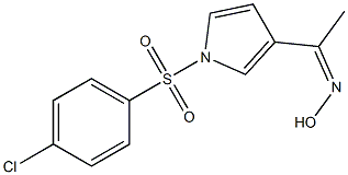 1-{1-[(4-chlorophenyl)sulfonyl]-1H-pyrrol-3-yl}ethan-1-one oxime
