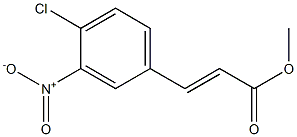 methyl (2E)-3-(4-chloro-3-nitrophenyl)acrylate Struktur